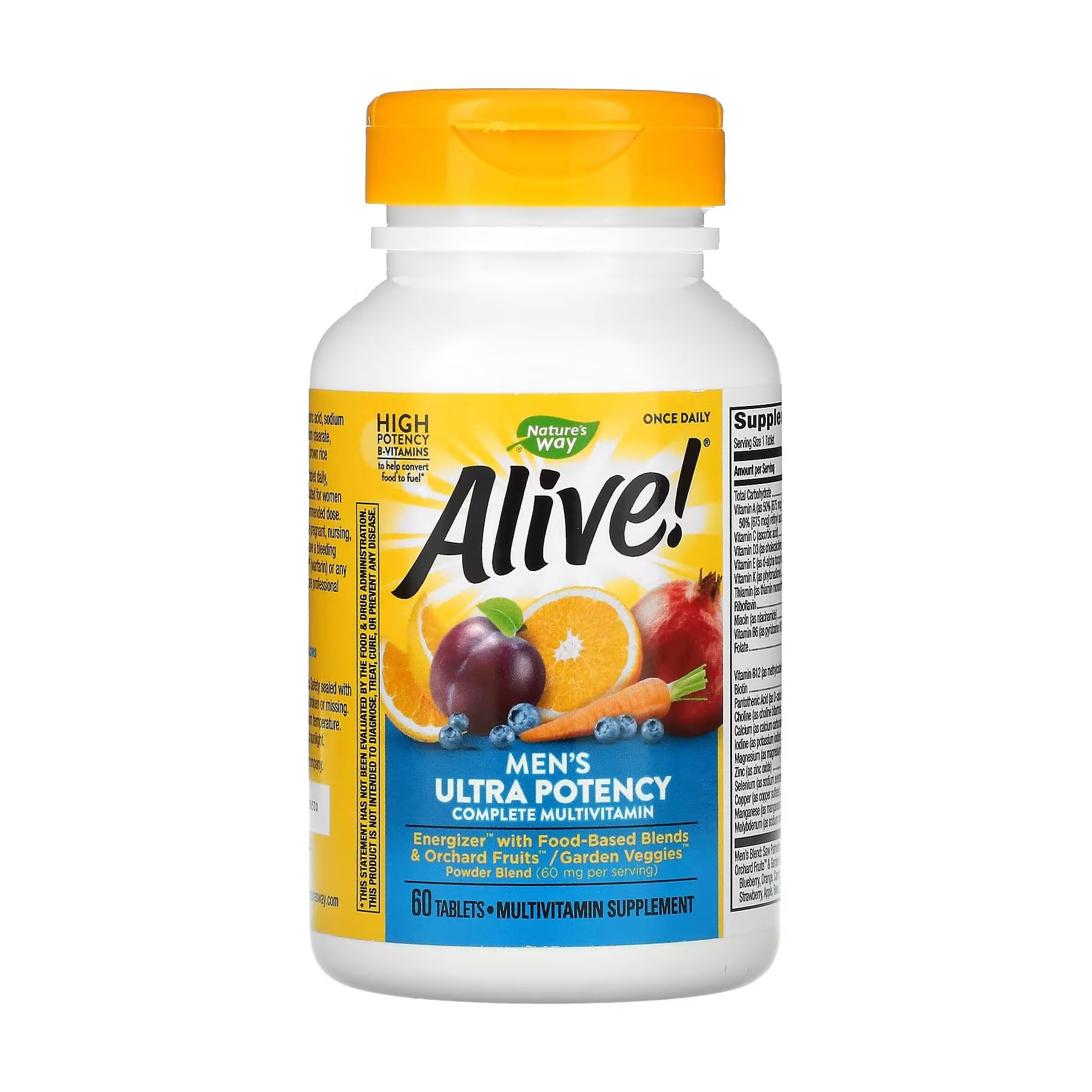 Мультивітаміни для чоловіків Nature's Way Alive! Men's Ultra Potency, 60 таблеток